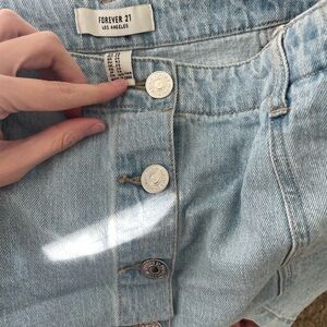 Forever 21 Light Blue Denim Skirt